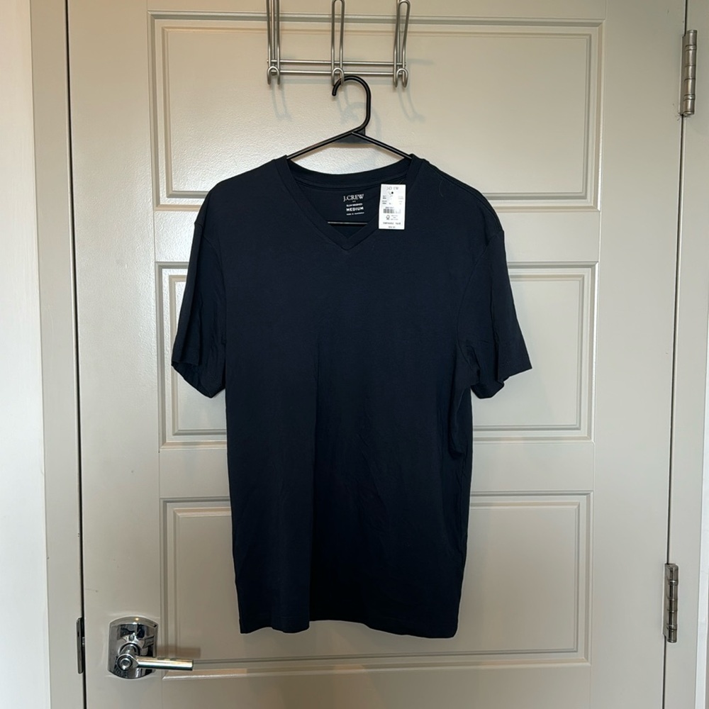 J. Crew Navy Blue Slim-Washed V-Neck Medium Brand New with Tag